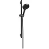 Image de hansgrohe Rainfinity ensemble de douche 130 3jet EcoSmart avec barre de douche S Puro 65 cm, support de douchette à pression et flexible textile Designflex 160 cm, Brushed Black Chrome