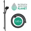 Image de Ensemble de douche hansgrohe, Rainfinity, 3jet, barre de 90 cm, flexible de 160 cm, chrome noir brossé, 1 pièce.