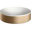 Image de AXOR Suite, vasque sur colonne, modèle 400, sans trou pour robinet ni trop-plein, finition bronze brossé