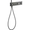Image de AXOR ShowerComposition, module thermostatique 470/110, encastré, pour 2 points de puisage, finition noir chromé poli