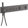 Image de AXOR ShowerComposition, module thermostatique encastré 610/110 pour 4 points de puisage, finition noir brossé