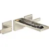 Image de Robinet de lavabo encastré AXOR MyEdition, 3 trous, pour montage mural, avec un bec de 221 mm, sans plaque, finition nickel brossé