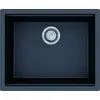 Image de Hansgrohe S53 S530-U500 : Évier encastré de 500 mm avec système de vidange manuel, couleur noir graphite