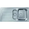 Image de hansgrohe S44 S440-A517 100 évier encastrable 342/145 avec égouttoir et siphon automatique, acier inoxydable