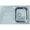 Image de hansgrohe S44 S440-A342 79 évier encastrable 342 avec égouttoir court et garniture de vidage automatique, acier inoxydable