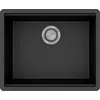 Image de hansgrohe S53 S530-F500 : Évier encastrable de 500 mm avec système de vidange manuel, couleur noir graphite