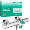 Image de hansgrohe Ecostat Element - Mitigeur de douche thermostatique avec EcoStop+, Robinet de douche apparent avec arrêt de sécurité (SafetyStop) à 40°C, Thermostat 1 sortie, Chromé, 13346000 en occasion ou reconditionné