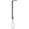Image de AXOR ShowerComposition Panneau de douche avec thermostat, douche de tête 110/220 1jet et douche d'épaule, Chrome noir poli