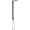 Image de AXOR ShowerComposition panneau de douche avec thermostat, douche de tête 110/220 1 jet et douche d'épaule, chrome noir brossé