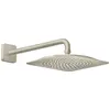 Image de AXOR Citterio C, pommeau de douche mural 270/270, 1 jet, avec bras de douche, finition nickel brossé