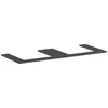 Image de hansgrohe Xilesa E Console avec 2 découpes pour lavabo à poser, 1375x550x16mm, 54274760