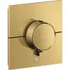 Image de AXOR ShowerSelect ID, thermostat encastré, modèle rectangulaire, pour une sortie principale et une sortie supplémentaire, finition or poli
