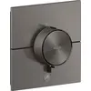 Image de AXOR ShowerSelect ID, thermostat encastré, modèle rectangulaire, pour une sortie principale et une sortie supplémentaire, finition noir brossé