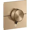 Image de AXOR ShowerSelect ID, thermostat encastré, modèle rectangulaire, pour une sortie principale et une sortie supplémentaire, finition bronze brossé