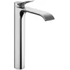 Image de Robinet mitige Vivenis de Hansgrohe, modèle à levier unique, avec technologie CoolStart, pour vasques à poser, compatible avec système de bonde à coulisse, finition chrome