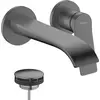 Image de hansgrohe Vivenis robinetterie de lavabo monocommande modèle encastré pour montage mural, portée 195mm, 75050340