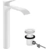 Image de Robinet de lavabo monocommande hansgrohe Vivenis 250 CoolStart, pour vasques sur plan, avec système de vidange à tiroir, finition blanc mat
