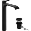 Image de hansgrohe Mitigeur de lavabo 250 CoolSt Vivenis sortie 191mm, avec robinetterie, noir mat