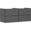 Image de hansgrohe Xilesa E meuble sous-lavabo, 4 tiroirs, pour console découpe au centre, 1375x550x620mm, 54305760