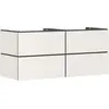 Image de hansgrohe Xilesa E meuble sous-lavabo, 4 tiroirs PushOpen, pour plan de toilette découpe au centre, 1375x550x620mm, 54306780