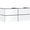 Image de hansgrohe Xilesa E meuble sous-lavabo, 4 tiroirs PushOpen, pour plan de toilette découpe au centre, 1375x550x620mm, 54306700