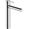 Image de robinet mélangeur pour lavabo Hansgrohe Zesis S, monocommande, avec technologie CoolStart, pour vasques à encastrer avec système de bonde à coulisse, finition chrome