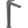 Image de Robinet de lavabo monocommande AXOR Citterio C 250 avec technologie CoolStart et bonde intégrée - Forme cubique, finition noir brossé
