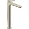 Image de Robinet de lavabo monocommande AXOR Citterio C, modèle 250, avec technologie CoolStart, livré avec bonde et siphon, finition nickel brossé