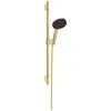 Image de Ensemble de douchette hansgrohe Raindance Alive Select S, 125, 3 jets, EcoSmart, avec barre de douche Unica S Puro de 65 cm, finition or poli