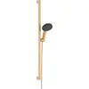 Image de Ensemble de douchette hansgrohe Raindance Alive Select S, 125 cm, 3 jets, technologie EcoSmart, avec barre de douche Unica E Puro de 90 cm et support de douchette coulissant Easy Slide, finition bronze brossé