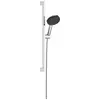 Image de hansgrohe Raindance Alive Select S Set de supports de douche 125, 3-jet EcoSmart avec barre de douche Unica E PURO 65cm et support de douche Easy Slide, 24600000
