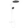 Image de Douche encastrée hansgrohe Raindance Alive S Puro, modèle 300, avec un jet, équipée du thermostat Ecostat Element, finition blanc mat