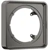 Image de AXOR ShowerSelect ID, rosace de prolongement softsquare, 22 mm, finition noir chrome poli