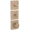 Image de hansgrohe AXOR Citterio C Module thermostatique 380/120 encastré avec rosaces pour 3 consommateurs, 49710310