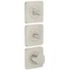 Image de hansgrohe AXOR Citterio C Module thermostatique 380/120 encastré avec rosaces pour 3 consommateurs, coupe cubique, 49711800