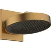 Image de Douche de plafond Rainfinity de Hansgrohe, modèle 250 3jet EcoSmart, avec raccord mural, finition bronze brossé