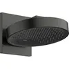 Image de Douche de plafond Rainfinity de Hansgrohe, modèle 250 3jet EcoSmart, avec raccord mural, finition noir brossé