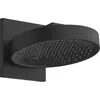 Image de Douche de plafond Rainfinity de Hansgrohe, modèle 250 3jet EcoSmart, avec raccord mural, finition noir mat