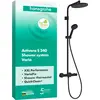 Image de hansgrohe Activera S Showerpipe 240 1jet EcoSmart avec Ecostat Fine Varia, noir mat, 1 pièce.