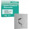 Image de hansgrohe Thermostat UP Ecostat Comfort E Kit de finition 1 consommateur chrome, 1 pièce.