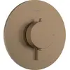 Image de robinet thermostatique encastré Hansgrohe Ecostat Comfort S, pour une seule sortie, finition bronze brossé