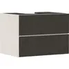Image de hansgrohe Xevolos E Meuble sous-lavabo, 2 tiroirs, 1 découpe au centre, 780x550x555mm, pour plan de toilette à poser, 54188660
