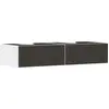 Image de hansgrohe Xevolos E meuble sous lavabo, 2 tiroirs, 1 découpe au centre, 1370x550x275mm, pour console avec vasque à poser, 54316660