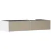 Image de hansgrohe Xevolos E meuble sous lavabo, 2 tiroirs, 1 découpe à droite, 1370x550x275mm, pour console avec vasque à poser, 54322390