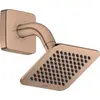 Image de AXOR Citterio C, pommeau de douche encastré 120/120, 1 jet, technologie EcoSmart, avec bras de douche, finition or brossé