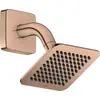 Image de AXOR Citterio C, pommeau de douche encastré 120/120, 1 jet, technologie EcoSmart, avec bras de douche, finition or rouge poli