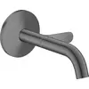 Image de Robinet de lavabo encastré AXOR One, pour montage mural, modèle Select, avec un bec de 160 mm, finition noir brossé