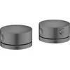 Image de AXOR One 2-Loch Wannenrandarmatur mit Thermostat, Brushed Black Chrome