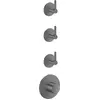 Image de Module thermostat AXOR One, encastrable, pour 3 points de consommation, avec levier, finition noir chrome brossé