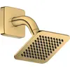 Image de AXOR Citterio C, pommeau de douche encastré 120/120, 1 jet, technologie EcoSmart, avec bras de douche, finition or poli
